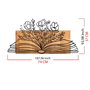 Wallity Culture Accesorio decorativo de pared de madera y metal Negro y Nogal